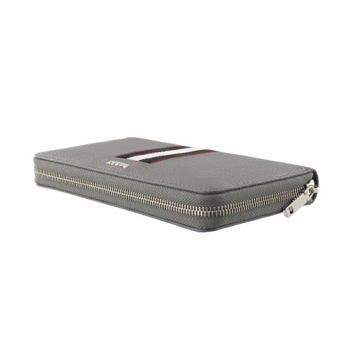 バリー 長財布 メンズ グレー BALLY 6306284 ADRIA DARK MINERAL PALLADIO