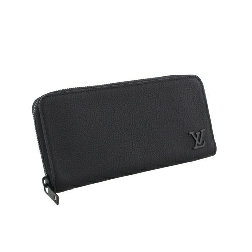 ルイヴィトン 長財布 メンズ アエログラム ジッピーウォレット・ホリゾンタル ブラック LOUIS VUITTON M80334