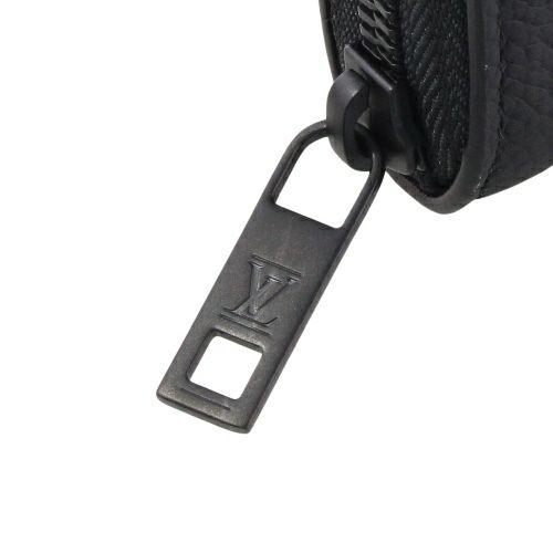 ルイヴィトン 長財布 メンズ アエログラム ジッピーウォレット・ホリゾンタル ブラック LOUIS VUITTON M80334