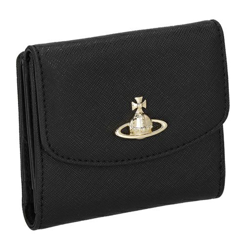 ヴィヴィアンウエストウッド 二つ折り財布 レディース ブラック Vivienne Westwood 51150032W L001N N402 BLACK