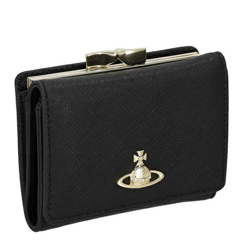 ヴィヴィアンウエストウッド 三つ折り財布 レディース ブラック Vivienne Westwood 5115002MW L001N N402 BLACK