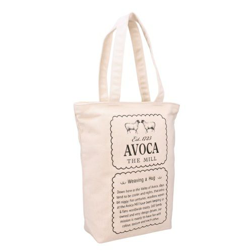 アヴォカ トートバッグ レディース ホワイト AVOCA ACT-001 003 Label