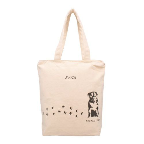 アヴォカ トートバッグ レディース ホワイト AVOCA ACT-001 011 Dog