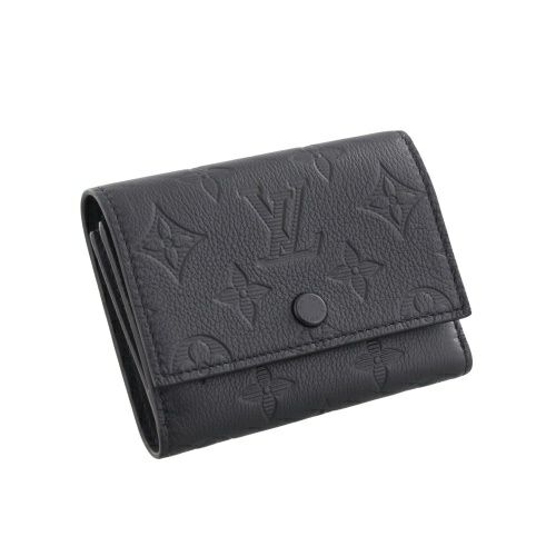 ルイヴィトン 二つ折り財布 モノグラム・シャドウ　ヴィクター・ウォレット ブラック LOUIS VUITTON M12635 Ultra Black