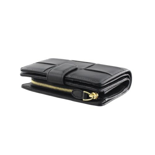 ピュア モエナ 二つ折り財布 レディース ブラック Pua Moena PUMPM50663BK BLACK