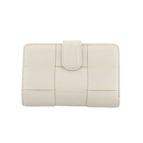 ピュア モエナ 二つ折り財布 レディース ベージュ Pua Moena PUMPM50663ECB Ecru Beige