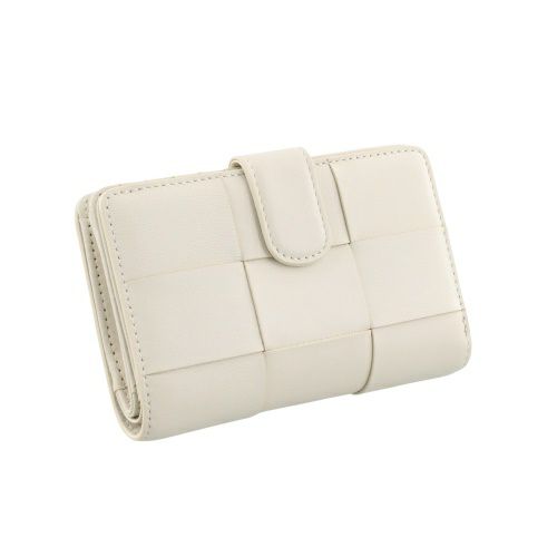 ピュア モエナ 二つ折り財布 レディース ベージュ Pua Moena PUMPM50663ECB Ecru Beige