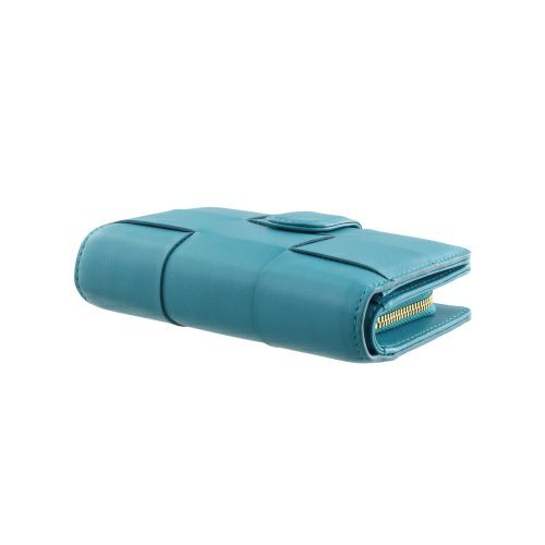 ピュア モエナ 二つ折り財布 レディース ブルー Pua Moena PUMPM50663TBL Turquoise blue