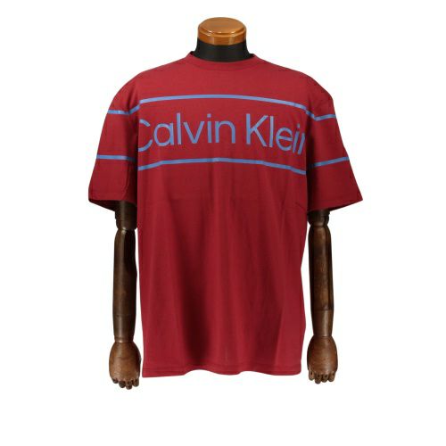 カルバンクライン Tシャツ メンズ TRAVELING LOGO TEE-RELAXED FIT レッド Calvin Klein 40HM803 RD Sサイズ