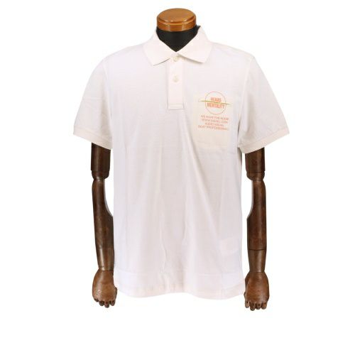 ディーゼル ポロシャツ メンズ T-SPOUCH ホワイト DIESEL A08563 0CJAC 141A IVORY XLサイズ