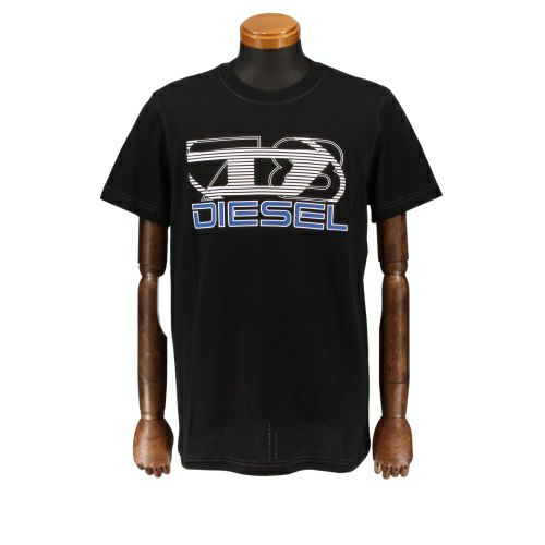 ディーゼル Tシャツ メンズ T-DIEGER-K74 ブラック DIESEL A12502 0GRAI 9XX XLサイズ