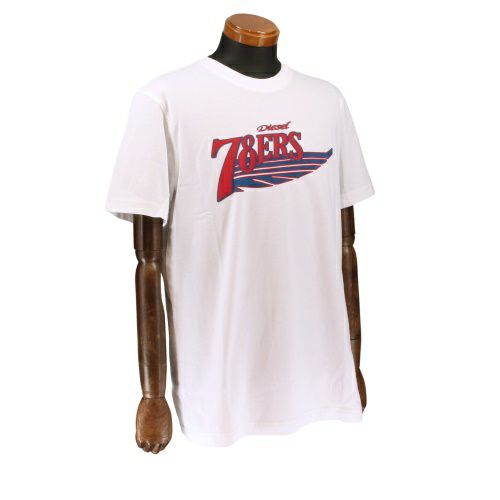 ディーゼル Tシャツ メンズ T-DIEGER-K75 ホワイト DIESEL A12503 0GRAI 100 Mサイズ