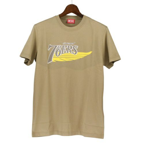 ディーゼル Tシャツ メンズ T-DIEGER-K75 ブラウン DIESEL A12503 0GRAI 7DH Lサイズ