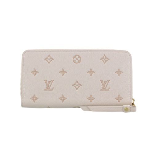 ルイヴィトン 長財布 モノグラム ジッピー・ウォレット ホワイト LOUIS VUITTON M13644 バイカラーエデン