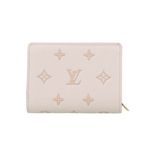 ルイヴィトン 二つ折り財布 モノグラム ポルトフォイユ・クレア ホワイト LOUIS VUITTON M22399 バイカラーエデン