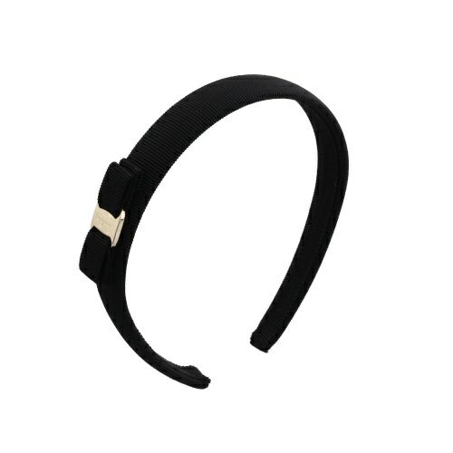 フェラガモ カチューシャ ヘアアクセサリー レディース ヴァラ ブラック Salvatore Ferragamo 340086 430314 NERO/ORO