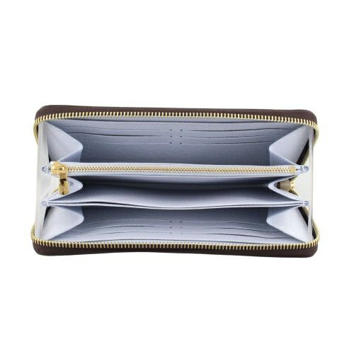 ルイヴィトン 長財布 モノグラム ジッピー・ウォレット ブラウン LOUIS VUITTON M14815 モノグラム/アズールブルー