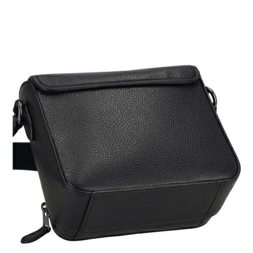 コーチ アウトレット ショルダーバッグ メンズ サリバン フラップ クロスボディ バッグ ブラック COACH OUTLET CY800 QB/BK