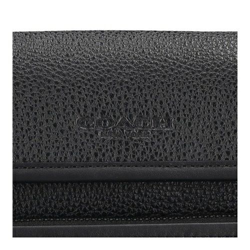 コーチ アウトレット ショルダーバッグ メンズ サリバン フラップ クロスボディ バッグ ブラック COACH OUTLET CY800 QB/BK