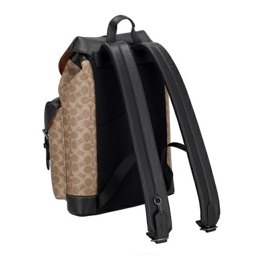 コーチ アウトレット バックパック メンズ ワーナー バックパック・シグネチャー キャンバス ブラウン COACH OUTLET CW211 QBNRX タン/ブラック