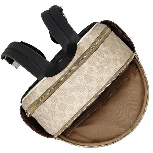 コーチ アウトレット バックパック レディース シグネチャー コート バックパック ホワイト COACH OUTLET CZ176 IMXDM サンド/チョーク