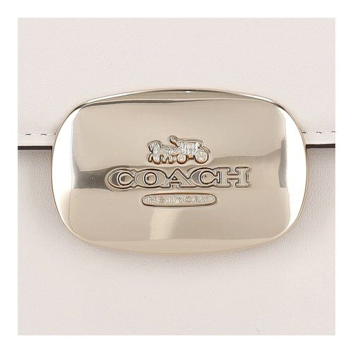 極美品　COACH エライザ　トップ　ハンドル　ホワイトレザー ハンドバッグ 2025年最新】バッグ コーチ エライザの人気アイテム - メルカリ