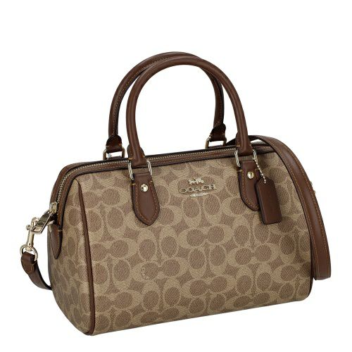 コーチ アウトレット ハンドバッグ レディース ローアン サッチェル バッグ・シグネチャー キャンバス ブラウン COACH OUTLET CV961 IMXHE タン/ブラウン