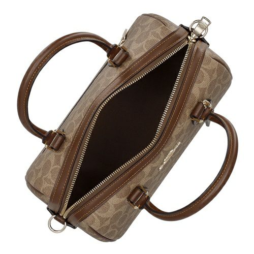 コーチ アウトレット ハンドバッグ レディース ローアン サッチェル バッグ・シグネチャー キャンバス ブラウン COACH OUTLET CV961 IMXHE タン/ブラウン