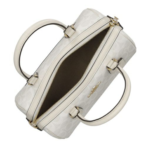 コーチ アウトレット ハンドバッグ レディース ローアン サッチェル バッグ・シグネチャー キャンバス ホワイト COACH OUTLET CV961 IMXU5 ホワイト/チョーク