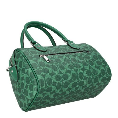コーチ アウトレット ハンドバッグ レディース ローアン サッチェル バッグ・シグネチャー キャンバス グリーン COACH OUTLET CV961 SVBH8