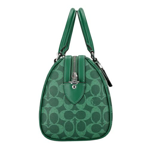 コーチ アウトレット ハンドバッグ レディース ローアン サッチェル バッグ・シグネチャー キャンバス グリーン COACH OUTLET CV961 SVBH8