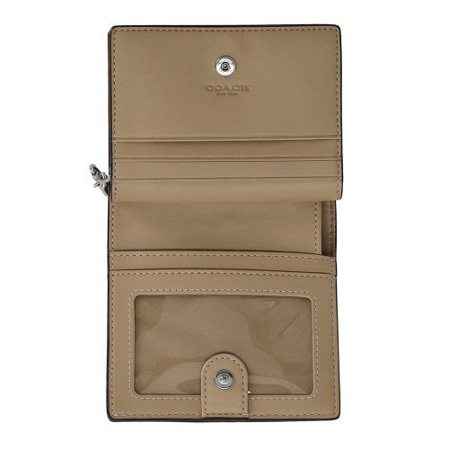 コーチ アウトレット 二つ折り財布 レディース スナップ ウォレット・シグネチャー キャンバス ホワイト COACH OUTLET CW789 SVXU5