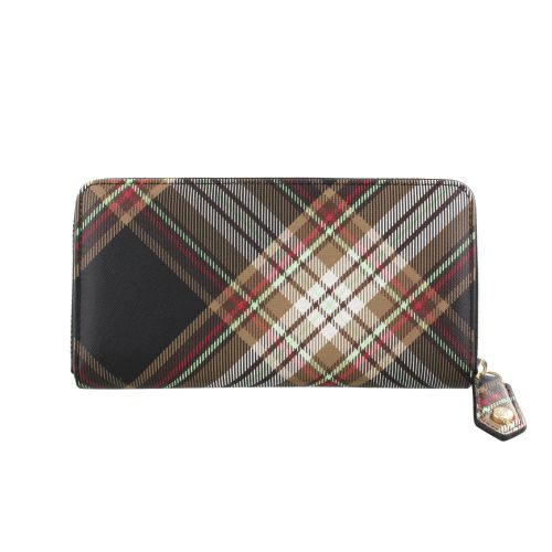 ヴィヴィアンウエストウッド 長財布 レディース Vivienne Westwood 51050023U D101 TARTAN BROWN/BLACK