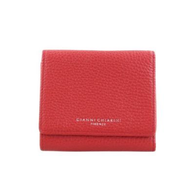 ジャンニ キアリーニ 三つ折り財布 レディース レッド GIANNI