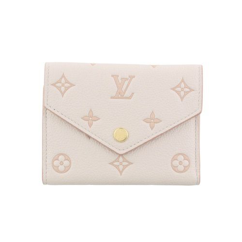ルイヴィトン 三つ折り財布 レディース モノグラム ポルトフォイユ・ヴィクトリーヌ ホワイト LOUIS VUITTON M14967 バイカラーエデン