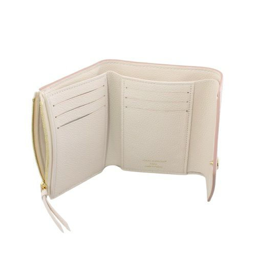 ルイヴィトン 三つ折り財布 レディース モノグラム ポルトフォイユ・ヴィクトリーヌ ホワイト LOUIS VUITTON M14967 バイカラーエデン