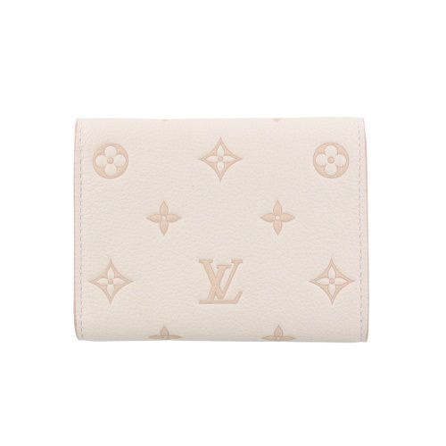 ルイヴィトン 三つ折り財布 レディース モノグラム ポルトフォイユ・ヴィクトリーヌ ホワイト LOUIS VUITTON M14967 バイカラーエデン