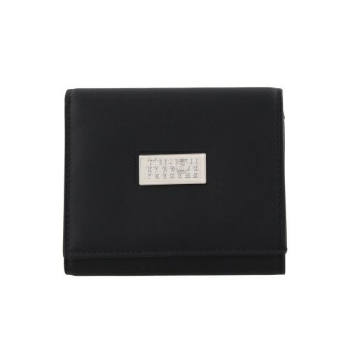 メゾンマルジェラ 三つ折り財布 レディース ブラック Maison Margiela 