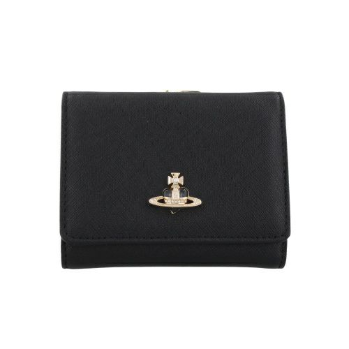 ヴィヴィアンウエストウッド 三つ折り財布 レディース DIAMANTE SERIES ブラック Vivienne Westwood 51010018 L0040 N401 BLACK