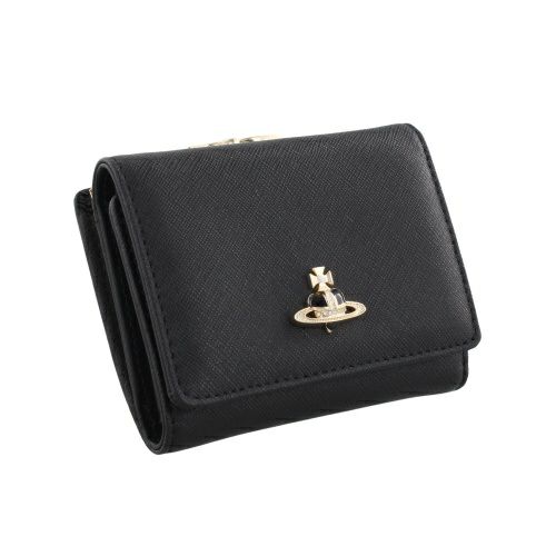 ヴィヴィアンウエストウッド 三つ折り財布 レディース DIAMANTE SERIES ブラック Vivienne Westwood 51010018 L0040 N401 BLACK