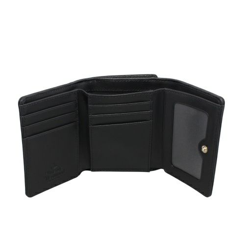 ヴィヴィアンウエストウッド 三つ折り財布 レディース DIAMANTE SERIES ブラック Vivienne Westwood 51010018 L0040 N401 BLACK
