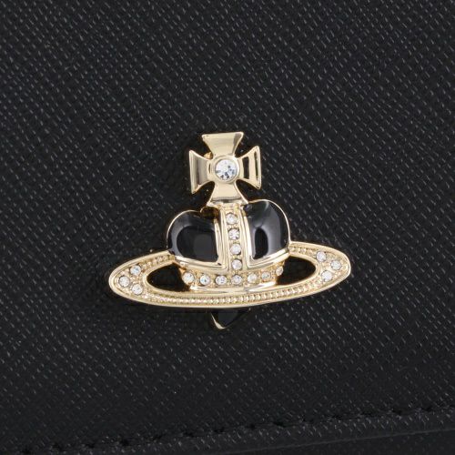 ヴィヴィアンウエストウッド 三つ折り財布 レディース DIAMANTE SERIES ブラック Vivienne Westwood 51010018 L0040 N401 BLACK