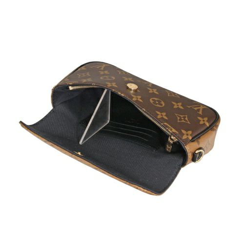 ルイヴィトン ハンドバッグ モノグラム リバース ウォレット オン チェーン・アイビー ブラウン LOUIS VUITTON M26587