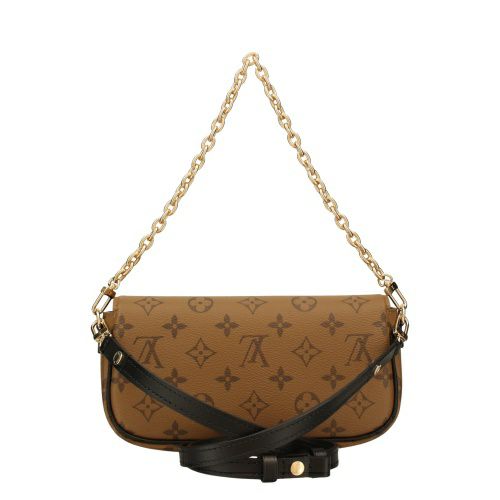 ルイヴィトン ハンドバッグ モノグラム リバース ウォレット オン チェーン・アイビー ブラウン LOUIS VUITTON M26587