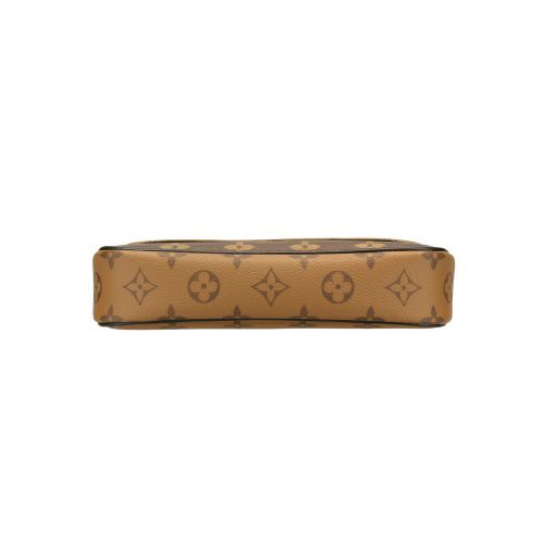 ルイヴィトン ハンドバッグ モノグラム リバース ウォレット オン チェーン・アイビー ブラウン LOUIS VUITTON M26587