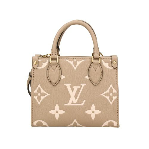 ルイヴィトン ハンドバッグ アンプラント オンザゴー BB ベージュ LOUIS VUITTON M47054 トゥルトレール クレーム
