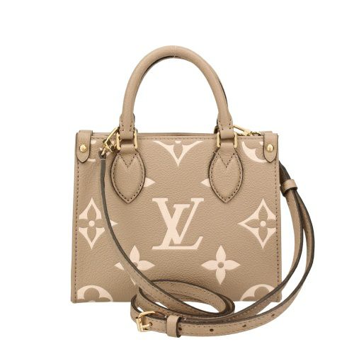 ルイヴィトン ハンドバッグ アンプラント オンザゴー BB ベージュ LOUIS VUITTON M47054 トゥルトレール クレーム