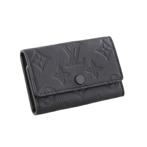 ルイヴィトン キーケース モノグラム シャドウ ミュルティクレ ６ ブラック LOUIS VUITTON M14825 ブラック