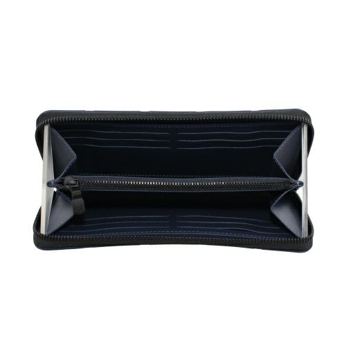 ルイヴィトン 長財布 モノグラム シャドウ ジッピーウォレット・ホリゾンタル ネイビー LOUIS VUITTON M14847 ネイビーブルー
