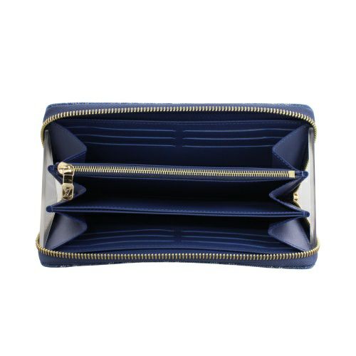 ルイヴィトン 長財布 モノグラム ジッピー・ウォレット ブルー LOUIS VUITTON M23161